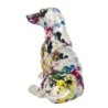 By SIGRIS Figura de Perro Multicolor de Resina 17*11*21cm