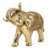 By SIGRIS Figura de Elefante Dorado de Resina 23*11*27cm