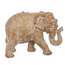 By SIGRIS Figura de Elefante Marrón de Resina 15*8*20cm