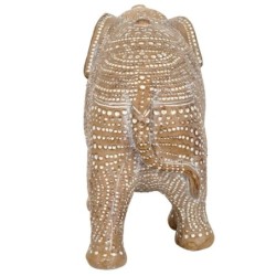 By SIGRIS Figura de Elefante MArrón de Resina 17*9*25cm