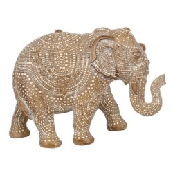 By SIGRIS Figura de Elefante MArrón de Resina 17*9*25cm