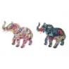 Signes Grimalt By SIGRIS - Figura Elefante 2 Unidades Multicolor de Resina | Figura de Elefante Figuras De Resina Para Jardin 9x