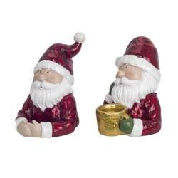 Signes Grimalt By SIGRIS - Figura Papa Noel 2 Unidades Rojo de Resina | Figura de Navidad Figura Navidad Figuras De Navidad 18x1