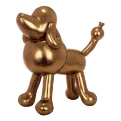 By SIGRIS Figura de Perro Dorado de Resina 22*11*22cm