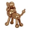 By SIGRIS Figura de Perro Dorado de Resina 22*11*22cm