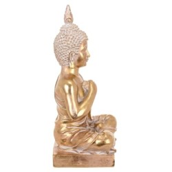 By SIGRIS Figura de Buda Dorado de Resina 31*13*17cm