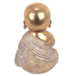 By SIGRIS Figura de Buda Dorado de Resina 15*8*10cm