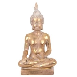 By SIGRIS Figura de Buda Dorado de Resina 23*9*13cm