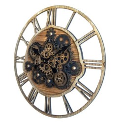 Signes Grimalt By SIGRIS - Reloj De Pared Engranaje Marrón de | Reloj Sobremesa Reloj Sobremesa Vintage Relojes Decorativos De M