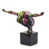 Signes Grimalt By SIGRIS - Figura Gimnasta Desnudo Negro de Resina | Figura de Persona Figuras Decorativas Decoracion Salon 20x1