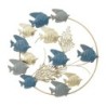 Signes Grimalt By SIGRIS - Adonor pared peces Azul de Metal | Aplique Metal Mandalas Decorativos Mandalas Decorativos Pared 79x6