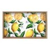 Signes Grimalt By SIGRIS - Bandeja rectangular limones Amarillo de Madera | Bandeja Platos Rectangulares Plato Rectangular 5x23x