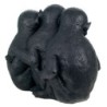 Signes Grimalt By SIGRIS - Figura 3 Monos Negro de Resina | Figura de Mono Figuras Decoracion Figuras Decoracion Modernas 17x12x