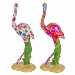 Signes Grimalt By SIGRIS - Figura Ave Gruidae 2 Uni. Multicolor de Resina | Figura de Animal Figuras De Resina Para Jardin 20x5x