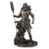 Signes Grimalt By SIGRIS - Figura Dios Del Norte Njord Dorado de Resina | Figura de Persona Figuras De Resina Para Jardin 25x9x1