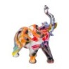 Signes Grimalt By SIGRIS - Figura Elefante Multicolor de Resina | Figura de Elefante Figuras Decorativas Decoracion Salon 13x7x1