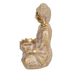 Signes Grimalt By SIGRIS - Figura Buda Dorado de Resina | Figura de Buda Figuras De Resina Para Jardin Figura Resina Decoración