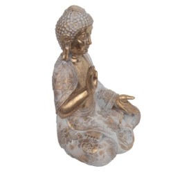 Signes Grimalt By SIGRIS - Figura Buda Dorado de Resina | Figura de Buda Figuras De Resina Para Jardin Figura Resina Decoración