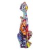 Signes Grimalt By SIGRIS - Figura Gato Grafiti Multicolor de Resina | Figura de Gato Figuras De Resina Para Jardin Figura Resina