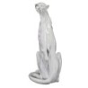 Signes Grimalt By SIGRIS - Figura Leopardo Blanco de Resina | Figura de Leopardo Figuras Decorativas Decoracion Salon 40x17x24cm