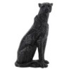 Signes Grimalt By SIGRIS - Figura Leopardo Negro de Resina | Figura de Leopardo Figuras Decorativas Decoracion Salon 53x27x34cm