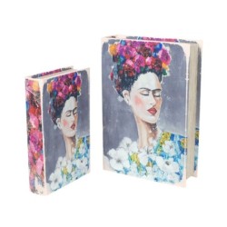 By SIGRIS Cajas Para Libros De Frida Incluye 2 Unidades Decoración Cajas Libro Colección Romántico Signes Grimalt Decor And Go