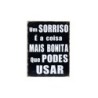 By SIGRIS Placa Blanco sobre Negro Pared 25X33 Cm. Adorno Pared Placas Metal Colección Industrial Signes Grimalt Decor And Go