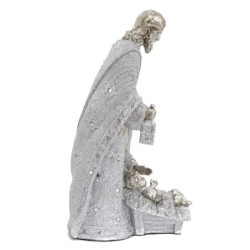 Signes Grimalt By SIGRIS - Figura Nacimiento Jesús Plateado de Resina | Nacimiento Figuras De Resina Para Jardin Figura Resina D