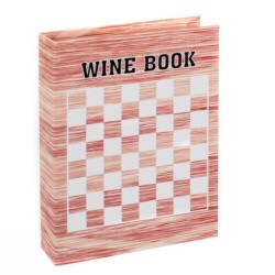 Signes Grimalt By Sigris - Libros Decorativos | Caja Libro de Madera con Pack para Vino, Diseño Vino y Ajedrez - 4x16x22 cm