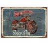 Signes Grimalt By SIGRIS - Placa Motorbike Azul de Metal | Placa de Metal Decoracion Pared Decoracion Pared Metal 40x1x60cm