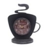 Signes Grimalt By SIGRIS - Reloj Taza Coffee Vintage Negro de Metal | Reloj Sobremesa Reloj Sobremesa Vintage Relojes Decorativo