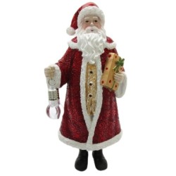 Signes Grimalt By SIGRIS - Figura Papa Noel Rojo de Resina | Figura de Navidad Figura Navidad Figuras De Navidad 29x9x14cm