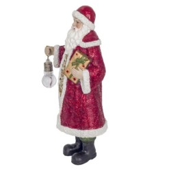 Signes Grimalt By SIGRIS - Figura Papa Noel Rojo de Resina | Figura de Navidad Figura Navidad Figuras De Navidad 29x9x14cm