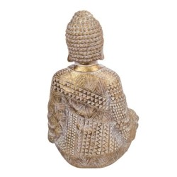 Signes Grimalt By SIGRIS - Figura Buda Sujetando Cuenco Dorado de Resina | Figura de Buda Figuras De Resina Para Jardin Figura R