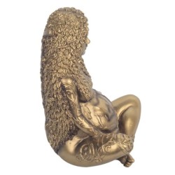 Signes Grimalt By SIGRIS - Mujer Sujetando La Tierra Dorado de Resina | Figura de Persona Figuras De Resina Para Jardin Figura R