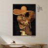 Signes Grimalt By SIGRIS - Cuadro mujer sombrero Amarillo de Pintura | Cuadro Cuadros Decoracion Salon Cuadros Para Dormitorios