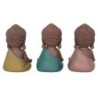 Signes Grimalt By Sigris - Figuras Decorativas | Budas Decorativos - Figuras de Budas Meditando, Pack de 3 - 13x6,5x8 cm