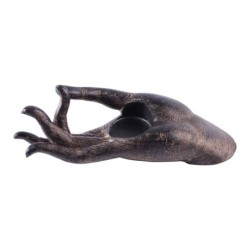 Signes Grimalt By SIGRIS - Figura mano con dedos Negro de Resina | Figura de Mano Figuras De Resina Para Jardin Figura Resina De