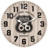 Signes Grimalt By SIGRIS - Reloj Pared Route 66 Marrón de Mdf | Reloj Reloj Vintage Pared Reloj Pared Vintage 34x4x34cm