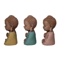 Signes Grimalt By Sigris - Figuras Decorativas | Budas Decorativos - Figuras de Budas Meditando, Pack de 3 - 10x5x5 cm