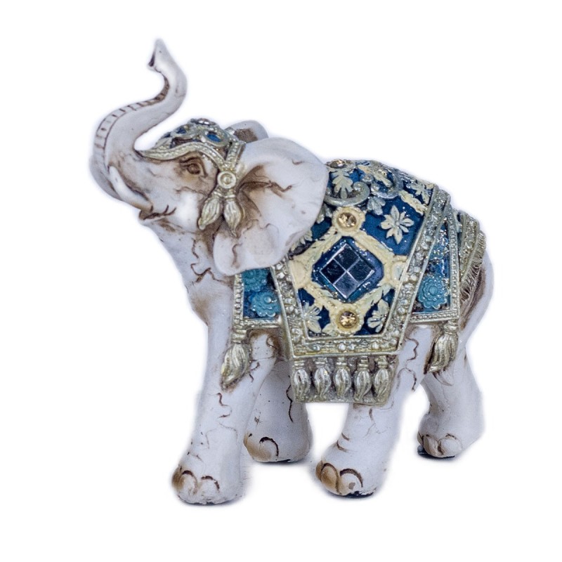 By SIGRIS Figura Elefante Dorado de Resina 13X6X12cm Figura de Elefante Decoración Hogar Figuras De Resina Para Jardin