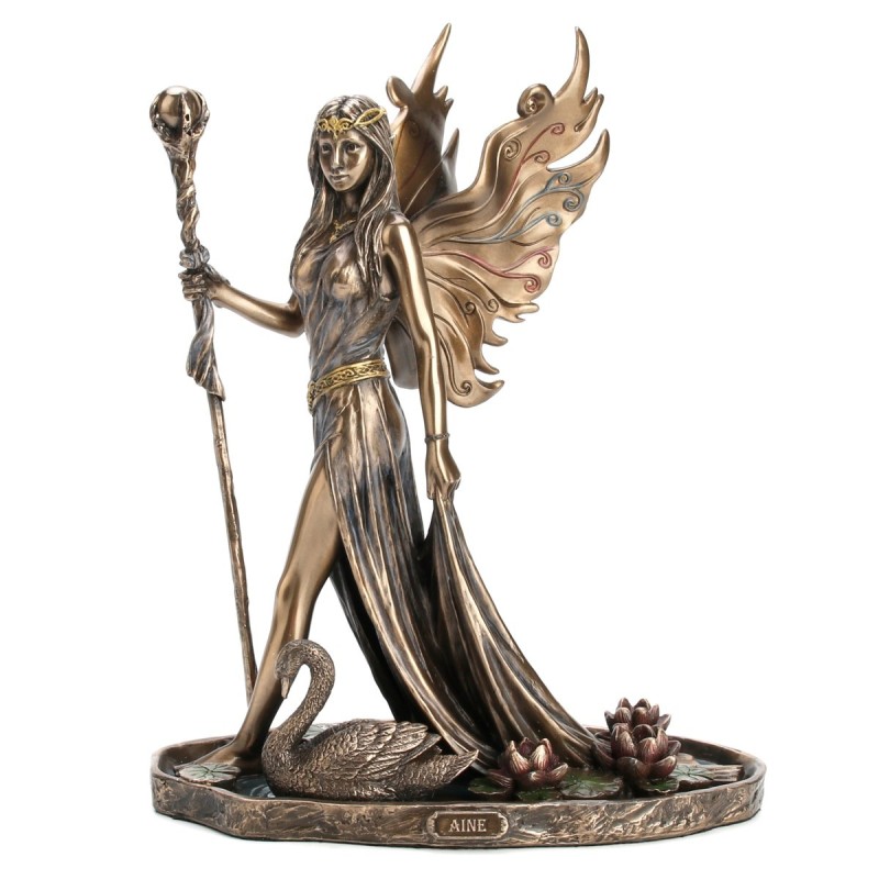 Signes Grimalt By SIGRIS - Figrua Aine Reina Hadas Dorado de Resina | Figura de Persona Figuras De Resina Para Jardin Figura Res