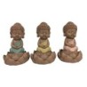 Signes Grimalt By Sigris - Figuras Decorativas | Budas Decorativos - Figuras de Budas Meditando, Pack de 3 - 9x6x6 cm