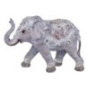 By SIGRIS Figura Elefante Gris de Resina 18X10X27cm Figura de Elefante Decoración Hogar Figuras De Resina Para Jardin