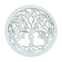 By SIGRIS Adorno Arbol de la Vida Blanco de Madera 30X1X30cm Colgante Mandalas Decorativos Mandalas Decorativos Pared