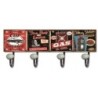 Signes Grimalt By SIGRIS - Percha Garage Negro de Metal | Perchero Decoracion Pared Decoracion Pared Metal 18x7x40cm