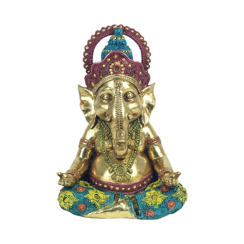 Signes Grimalt By Sigris - Figuras Decorativas | Figura Bronce Dios Ganesha Yoga - 22 x 10 x 15  cm | Color: Dorado