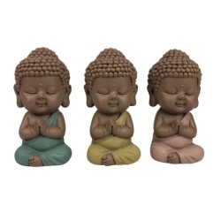 Signes Grimalt By Sigris - Figuras Decorativas | Budas Decorativos - Figuras de Budas, Pack de 3 - 7 x 3,5 x 3x5 cm