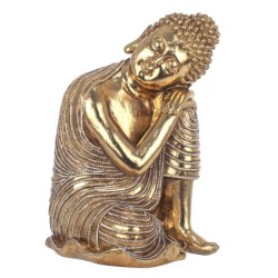 Signes Grimalt By SIGRIS - Figura Buda Sentado Dorado de Resina | Figura de Buda Figuras De Resina Para Jardin Figura Resina Dec