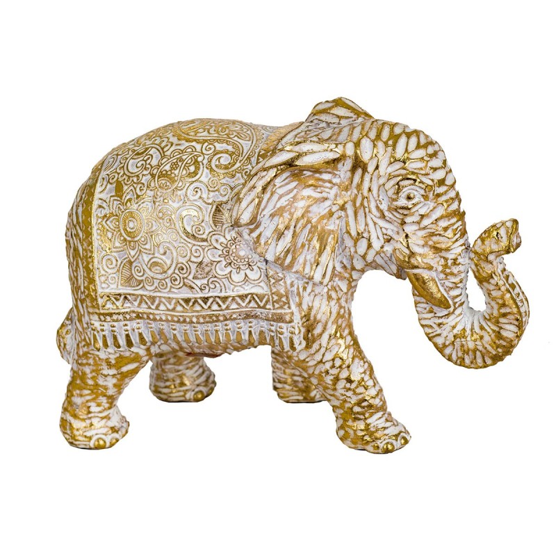 Signes Grimalt By SIGRIS - Figura Elefante Dorado de Resina | Figura de Elefante Figuras De Resina Para Jardin Figura Resina Dec